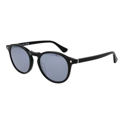 Web Black Unisex Sunglasses In Black