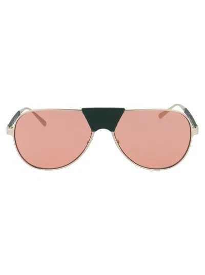 Ferragamo Light Gold Metal Sunglasses In Neutral