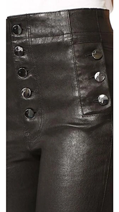 Shop J Brand Natasha Leather Pants In Black