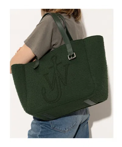 Jw Anderson Belt Shopper Bag In Green
