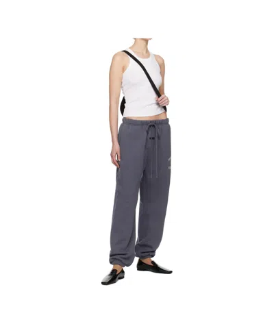 Essentials Elastic Waistband Track Pants In Blue