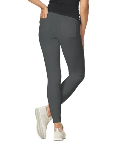 Hue Classic Stretch Denim Leggings, Regular & Plus Sizes In Gray