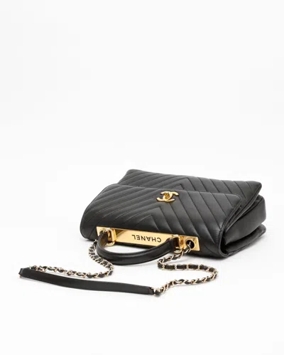 Pre-owned Chanel Medium Trendy Chevron Cc Bag