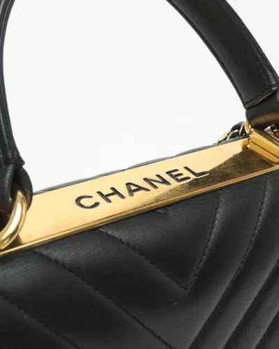 Pre-owned Chanel Medium Trendy Chevron Cc Bag