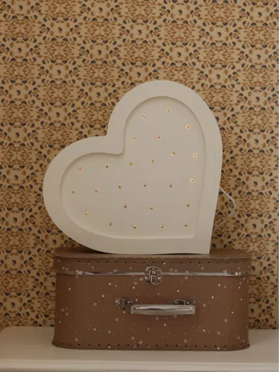 Little Lights Heart-shaped Illuminated Wall Decor In White