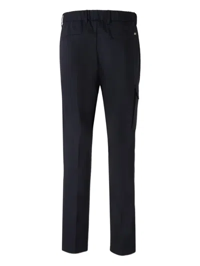 Herno Drawstring Cargo Trousers In Black