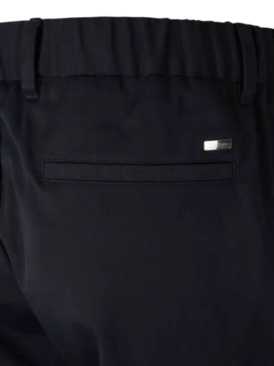 Herno Drawstring Cargo Trousers In Black