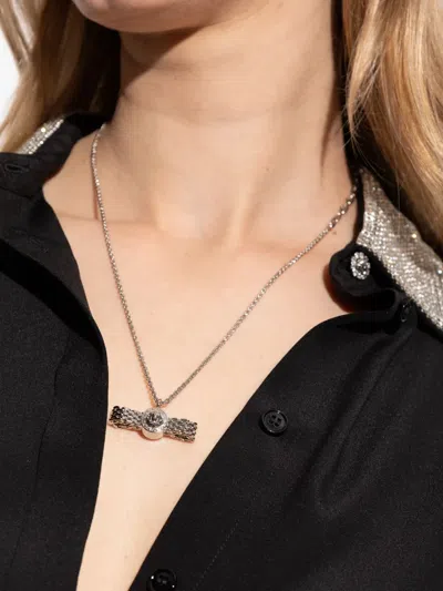 Versace Medusa-embellished Chain Necklace In Metallic