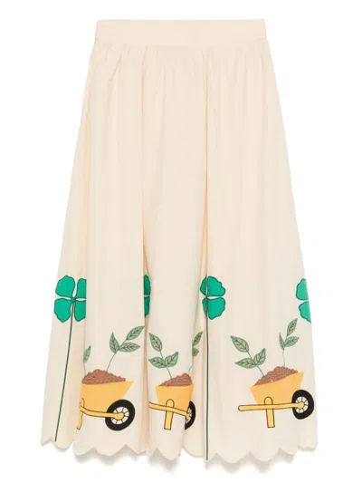 Stella Nova Natalie High-rise Skirt In Neutral