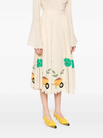 Stella Nova Natalie High-rise Skirt In Neutral