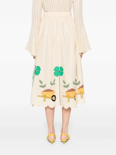 Stella Nova Natalie High-rise Skirt In Neutral