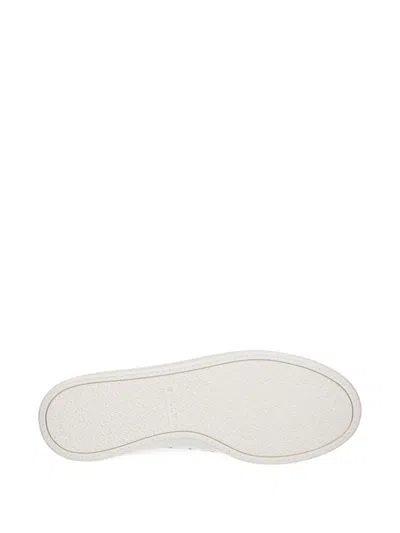 Bally Perforated Leather Sneakers In White