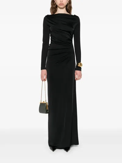 Victoria Beckham Midi Dress In Black