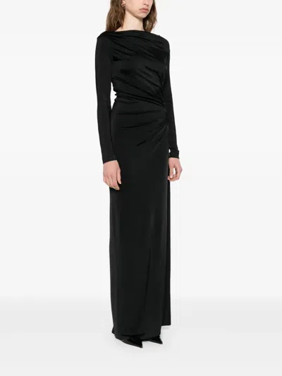 Victoria Beckham Midi Dress In Black