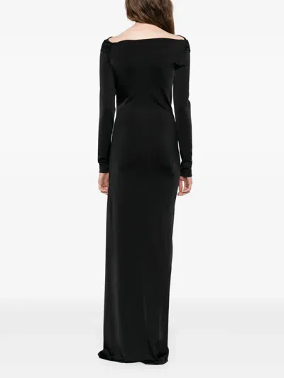 Victoria Beckham Midi Dress In Black