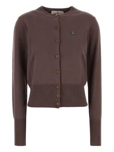 Vivienne Westwood Cardigan "bea" In Brown