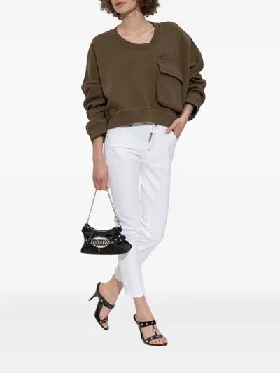 Dsquared2 Skinny Jeans With Classic Five-pocket Design In White