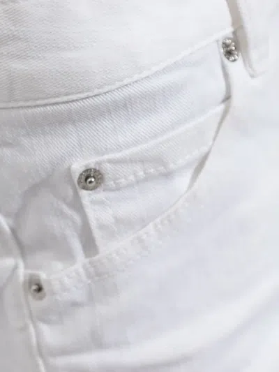 Dsquared2 Skinny Jeans With Classic Five-pocket Design In White