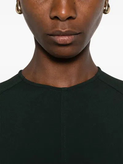 Victoria Beckham Dolman Viscose Blend Midi Dress In Green