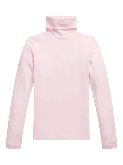 Polo Ralph Lauren Roll Neck Long-sleeve T-shirt In Pink