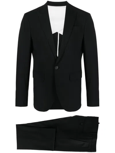 Dsquared2 Tokyo Stretch Wool Suit In Black