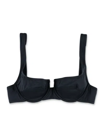 Reina Olga Brigitte Bikini Top Adjustable Straps In Black