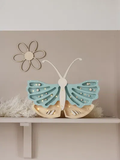 Little Lights Butterfly-shaped Decorative Lamp In Blue