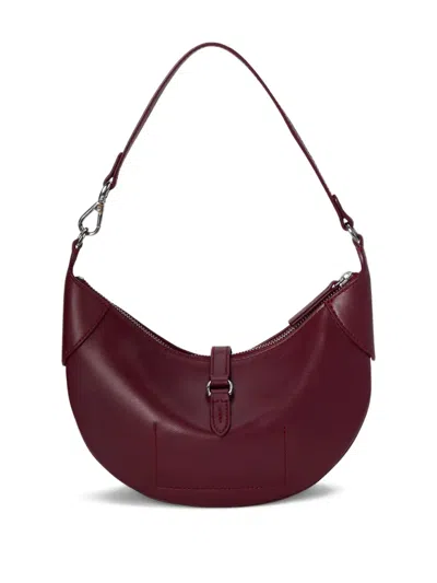 Polo Ralph Lauren Sport Calf Polo Id Mini Shoulder Bag Pomegranate In Red