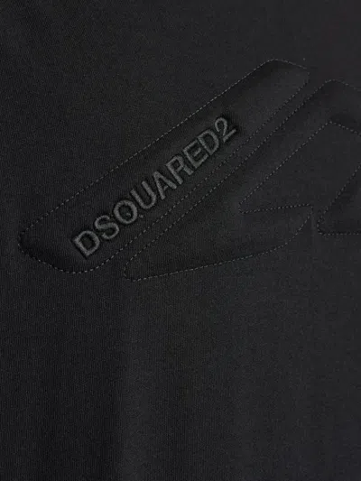 Dsquared2 Logo-embellished Long-sleeve T-shirt In Blue