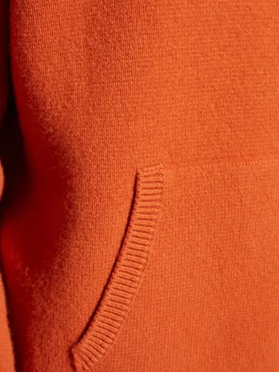 Dsquared2 Kangaroo-pocket Hooded Sweater In Orange