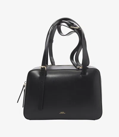 Apc A.p.c. Black Shoulder Bag With Versatile Carrying Options