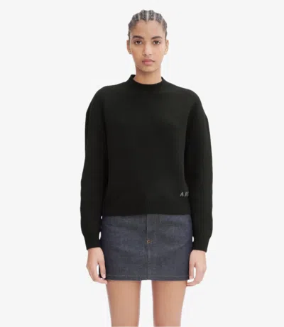 Apc A.p.c. Esther Knit Crew Neck In Black