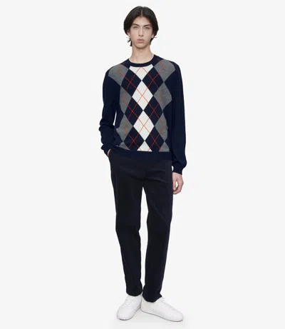Apc A.p.c. Diamond Pattern Crewneck Sweater