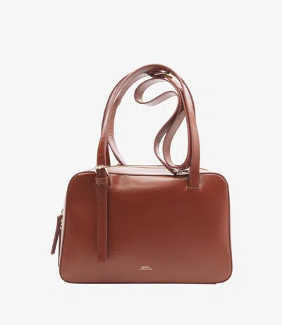 Apc A.p.c. Structured Shoulder Bag With Top Zip Closure