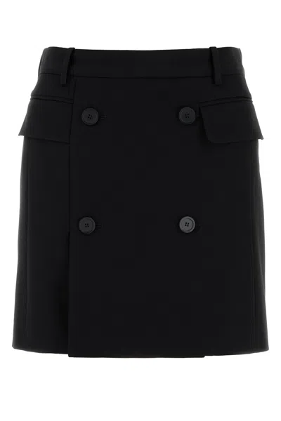 Balenciaga Skirts With Belt Loops And Front Pockets In Black
