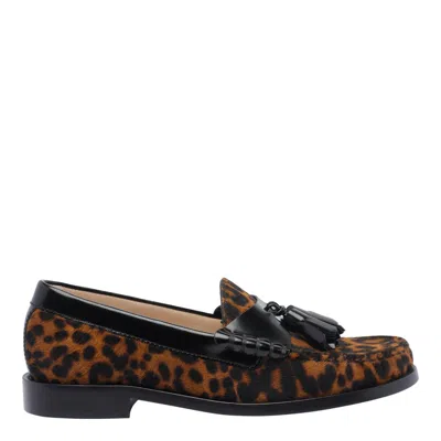 Stuart Weitzman Mocasines - Marrón In Animal Print