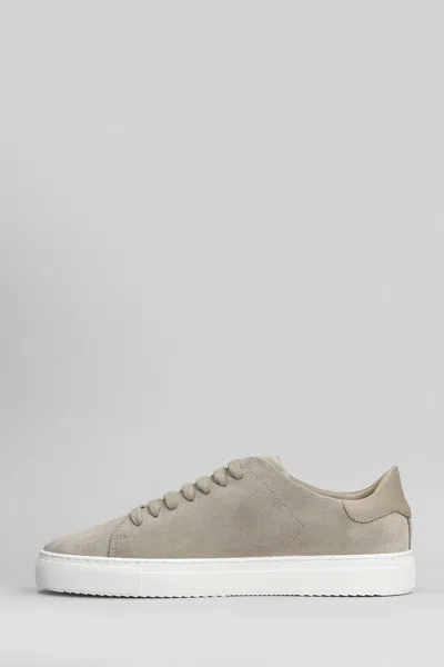 Axel Arigato Clean 90 Beige Sneakers With Side Logo Lettering In Suede Man In Gray