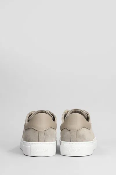 Axel Arigato Clean 90 Beige Sneakers With Side Logo Lettering In Suede Man In Gray