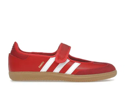 Pre-owned Adidas Originals Samba Jane Scarlet White Gum (women's) Sneakers In Better Scarelet Red/team Victory Red/gum 3