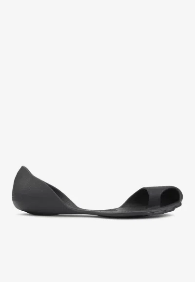 Balenciaga Anatomical Zero Rubber Slippers In Black