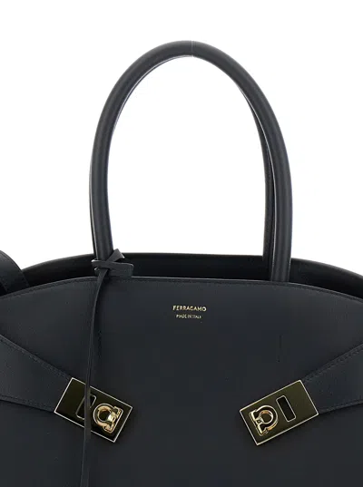 Ferragamo Hug Mini Handbag In Black