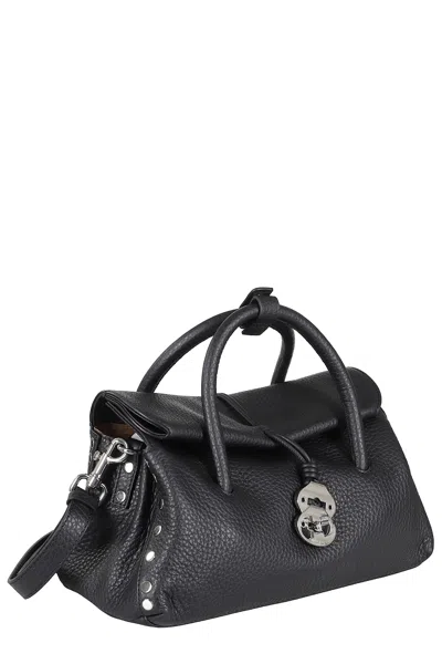Zanellato Dotta Small Black Leather Bag