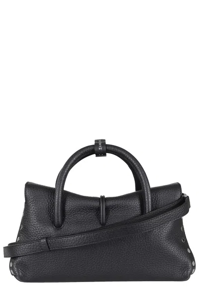 Zanellato Dotta Small Black Leather Bag