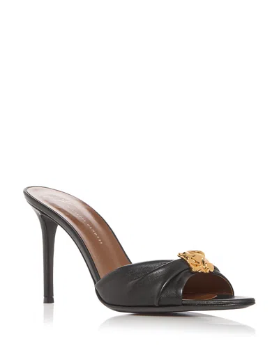 Giuseppe Zanotti 90mm Cherie Pleated Sandals In Brown