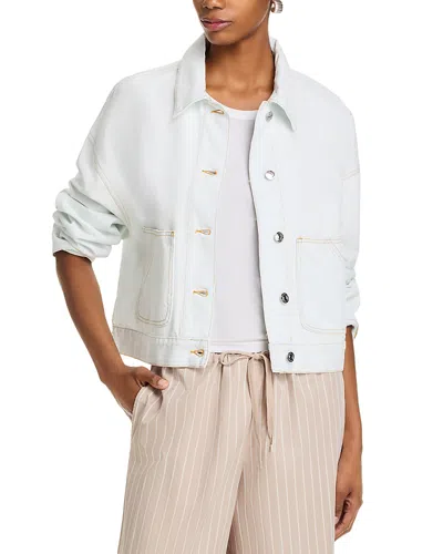 Frame The Boxy Field Jacket In White
