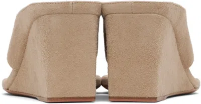 Alaïa Cube 75 Woven Wedge Thong Sandals In Multi