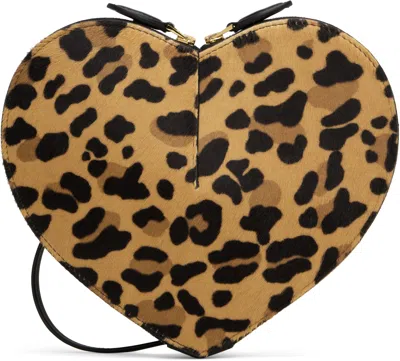 Alaïa Alaia Le Coeur Bag In Leopard-print Calf Hair Women In Black