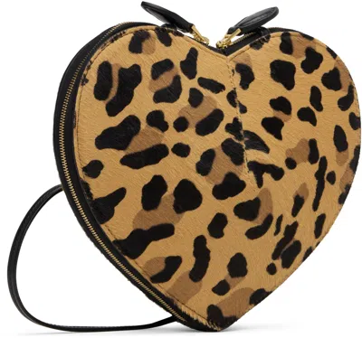 Alaïa Alaia Le Coeur Bag In Leopard-print Calf Hair Women In Black