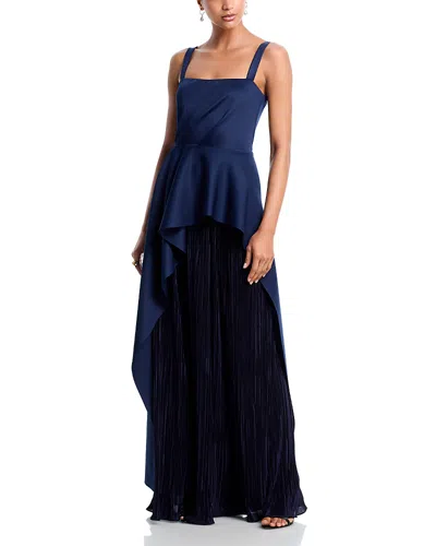 Black Halo Dorothea Gown In Blue
