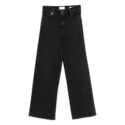 Frame High-waisted Jeans In Black
